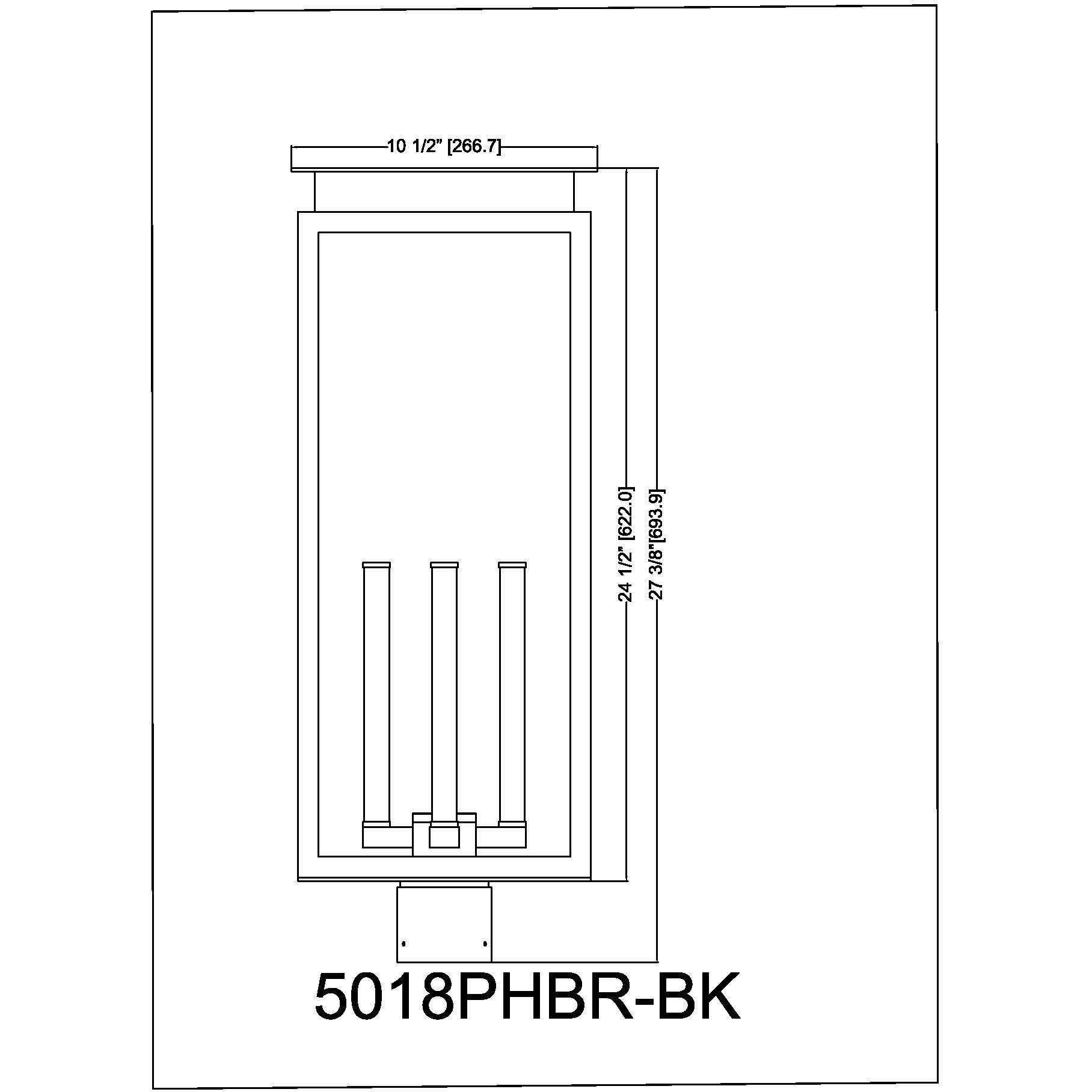 Nova 4 Light 27.5 inch Black Outdoor Post Mount Fixture