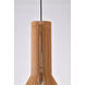 Canada 1 Light 16 inch Wood Single Pendant Lighting Ceiling Light