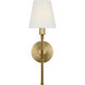 C&M by Chapman & Myers Perth Sconce Wall Light in Burnished Brass