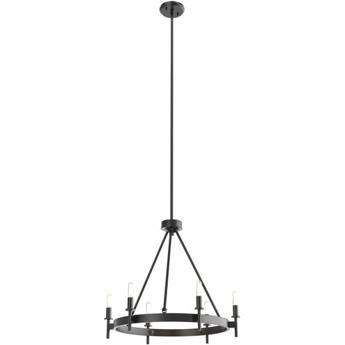 Cambrai 6 Light 22 inch Ebony Chandelier Ceiling Light