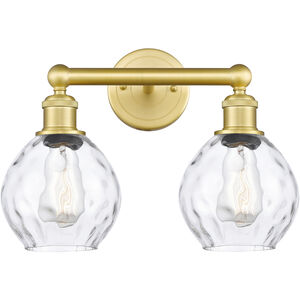 Waverly 2 Light 15 inch Satin Gold and Clear Bath Vanity Light Wall Light
