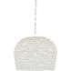 Piero 1 Light 16 inch White Chandelier Ceiling Light, Small