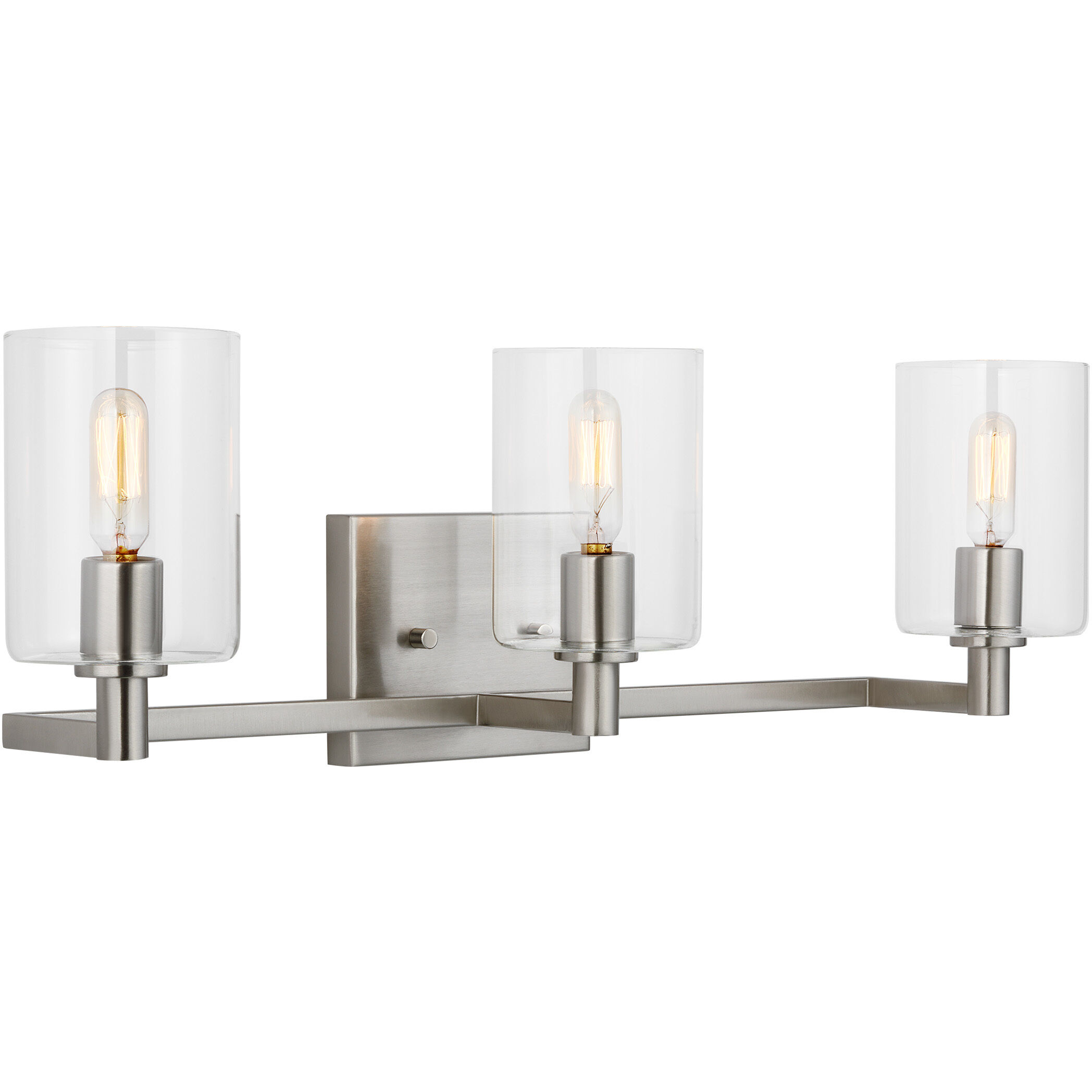 Fullton 3 Light 24.63 inch Brushed Nickel Bath Vanity Wall Light