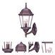 Richmond 1 Light 22 inch Burled Walnut Exterior Wall Mount