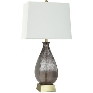 Cameron 33 inch 100 watt Dark Brown Table Lamp Portable Light
