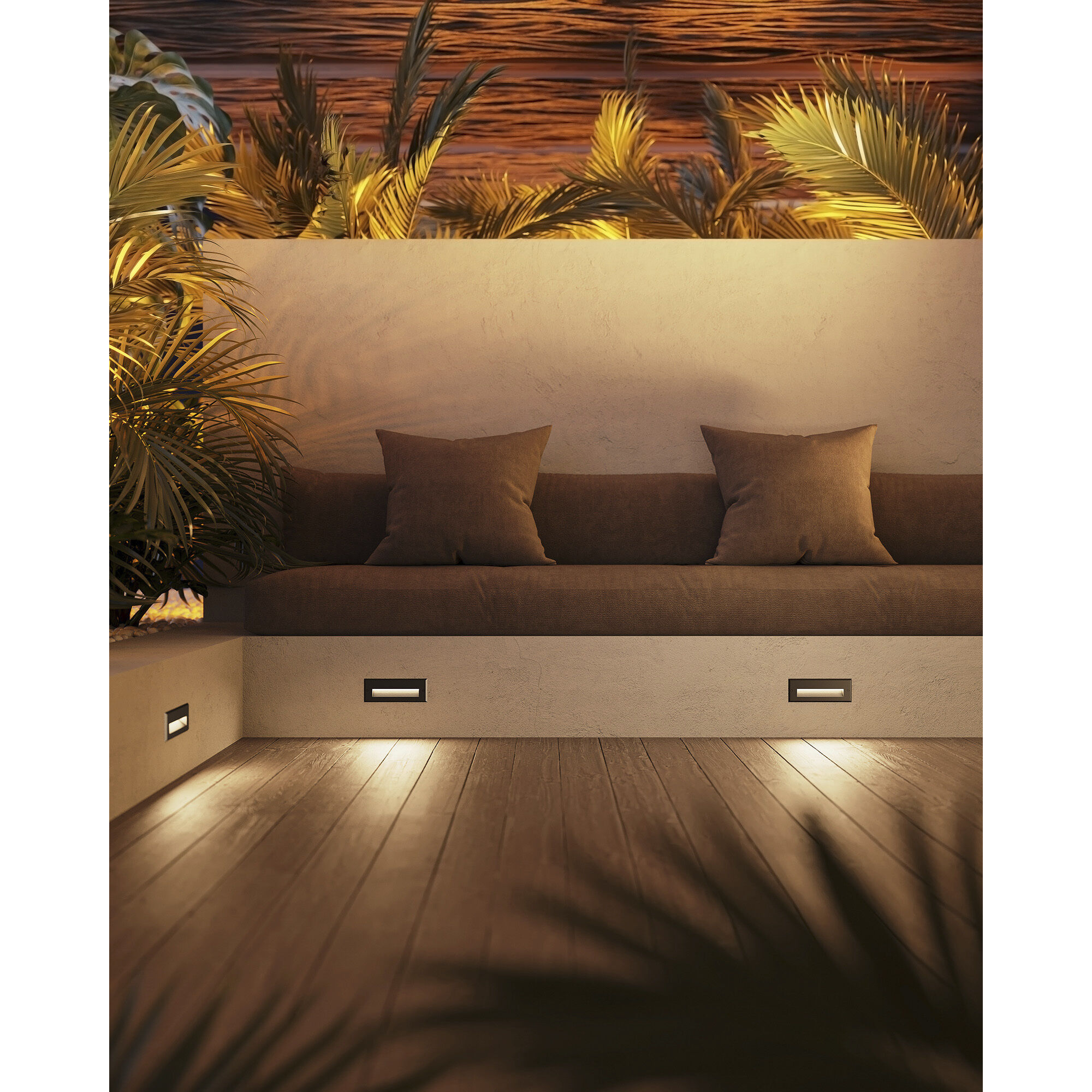 Newport LED 3.63 inch Black Exterior Wall/Step Light