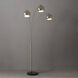 Triplet 85 inch 14 watt Satin Nickel Arc Floor Lamp Portable Light