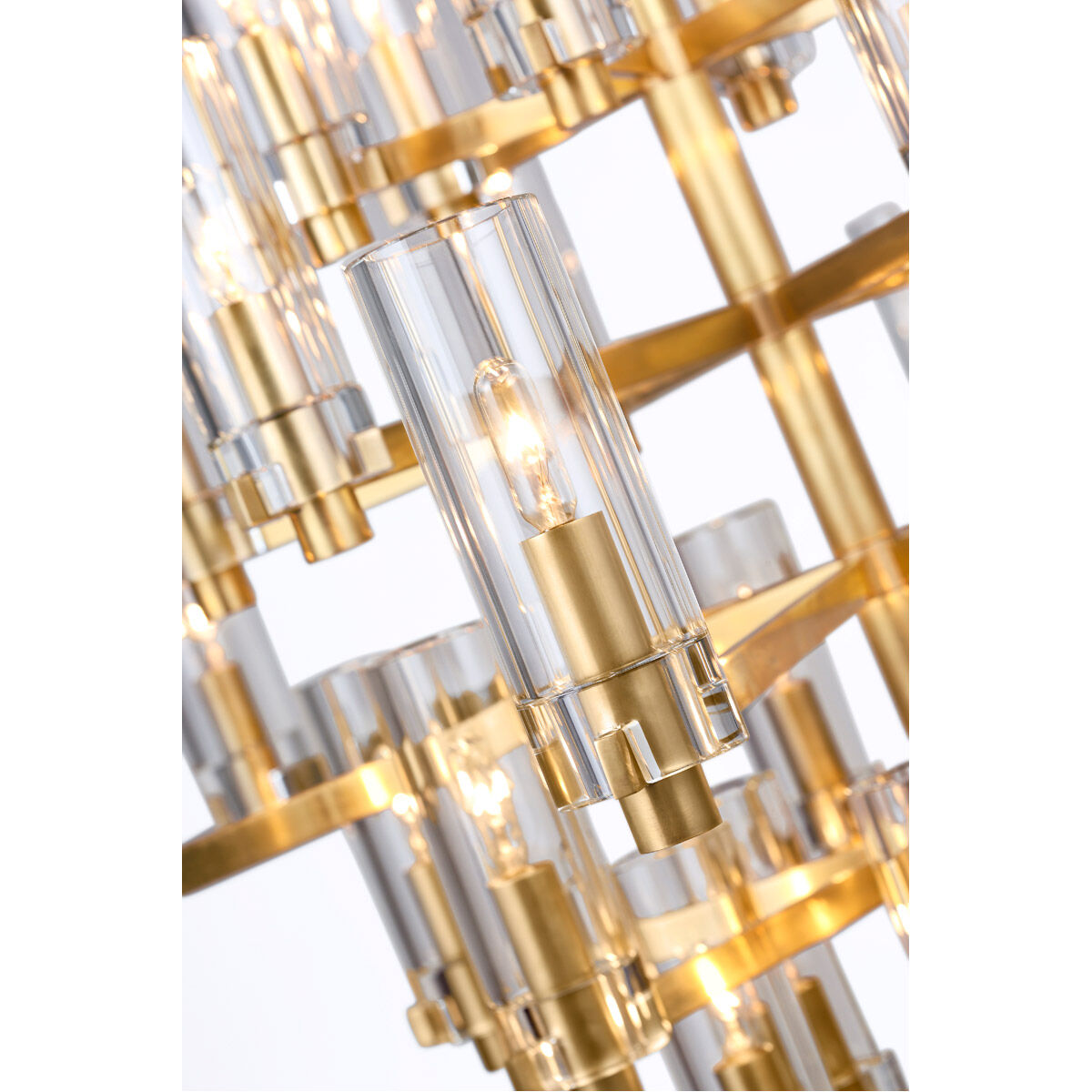 Chapman & Myers Sonnet LED 42 inch Antique-Burnished Brass Chandelier Ceiling Light in (None), Large