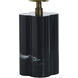 Amabel 13 inch 15 watt Black Marble Table Lamp Portable Light
