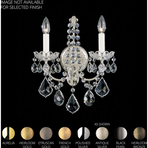 New Orleans 2 Light 5.5 inch Black Pearl Wall Sconce Wall Light in Radiance