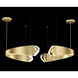 Strata 12 Light 49 inch Gold Pendant Ceiling Light