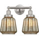 Chatham 2 Light 15.5 inch Brushed Satin Nickel Bath Vanity Light Wall Light