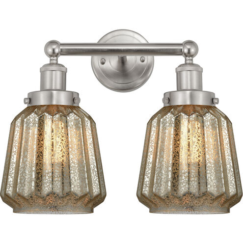 Chatham 2 Light 15.5 inch Brushed Satin Nickel Bath Vanity Light Wall Light