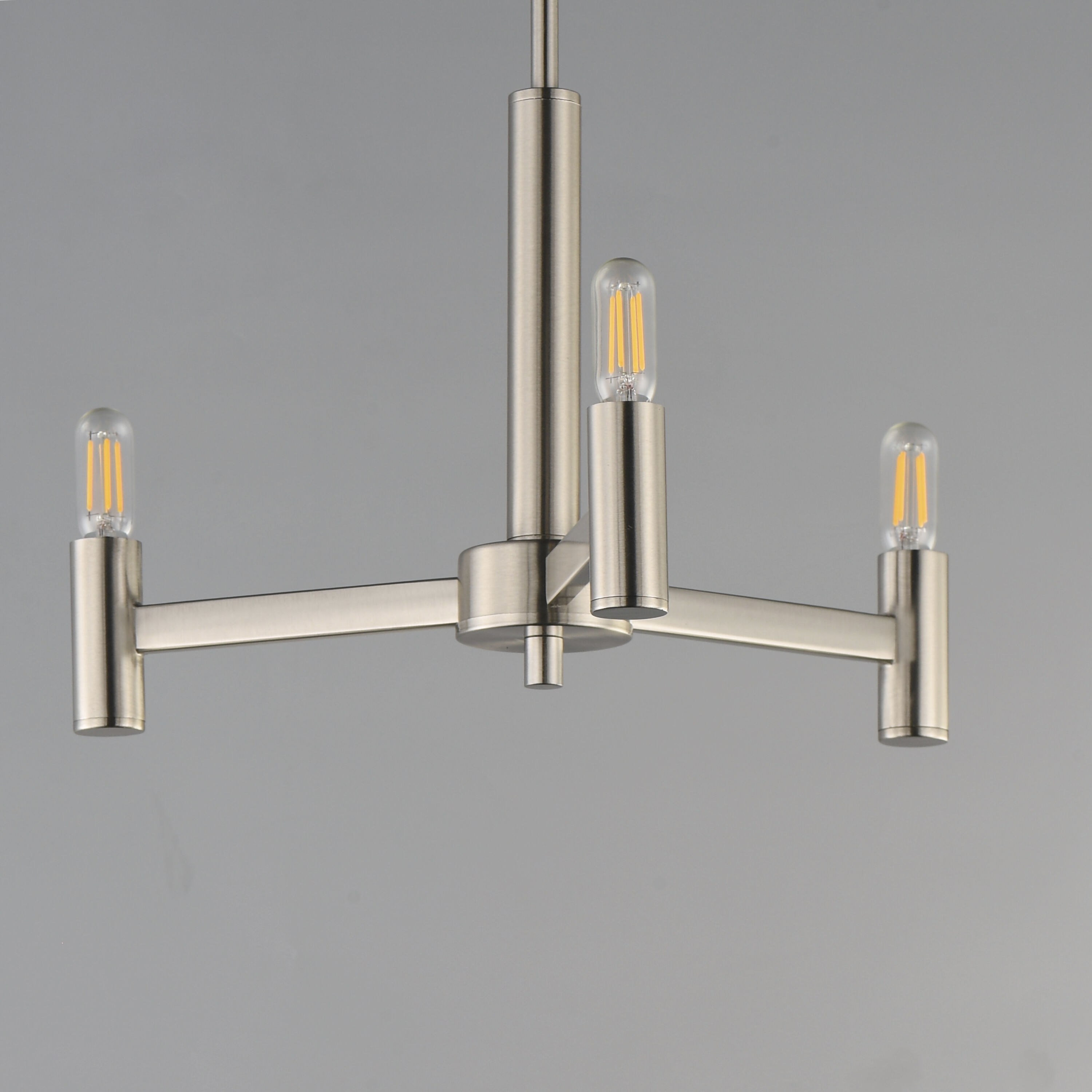Emana 3 Light 16.25 inch Satin Nickel Chandelier Ceiling Light