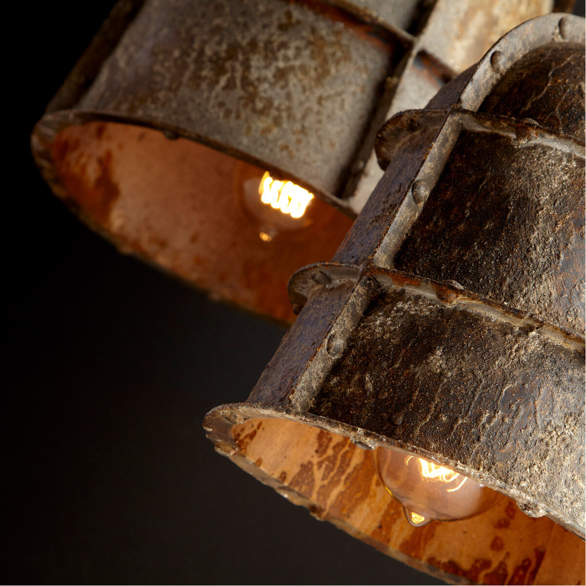 Rusto 1 Light 10 inch Rustic Pendant Ceiling Light, Large