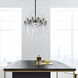 Miroir 3 Light 10 inch Polished Nickel Mini Chandelier Ceiling Light