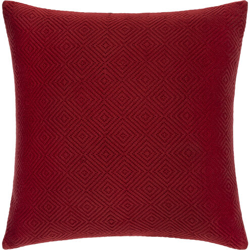 Camilla 22 X 22 inch Burgundy Pillow Kit, Square