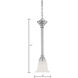 Riva 1 Light 6 inch Brushed Nickel Mini Pendant Ceiling Light