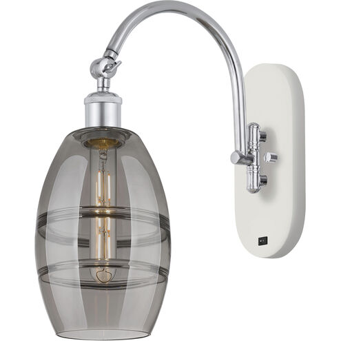 Ballston Vaz 1 Light 5.88 inch White Polished Chrome Sconce Wall Light