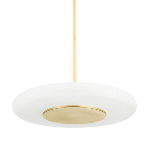 Blyford LED 20.75 inch Aged Brass Pendant Ceiling Light
