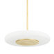Blyford LED 20.75 inch Aged Brass Pendant Ceiling Light
