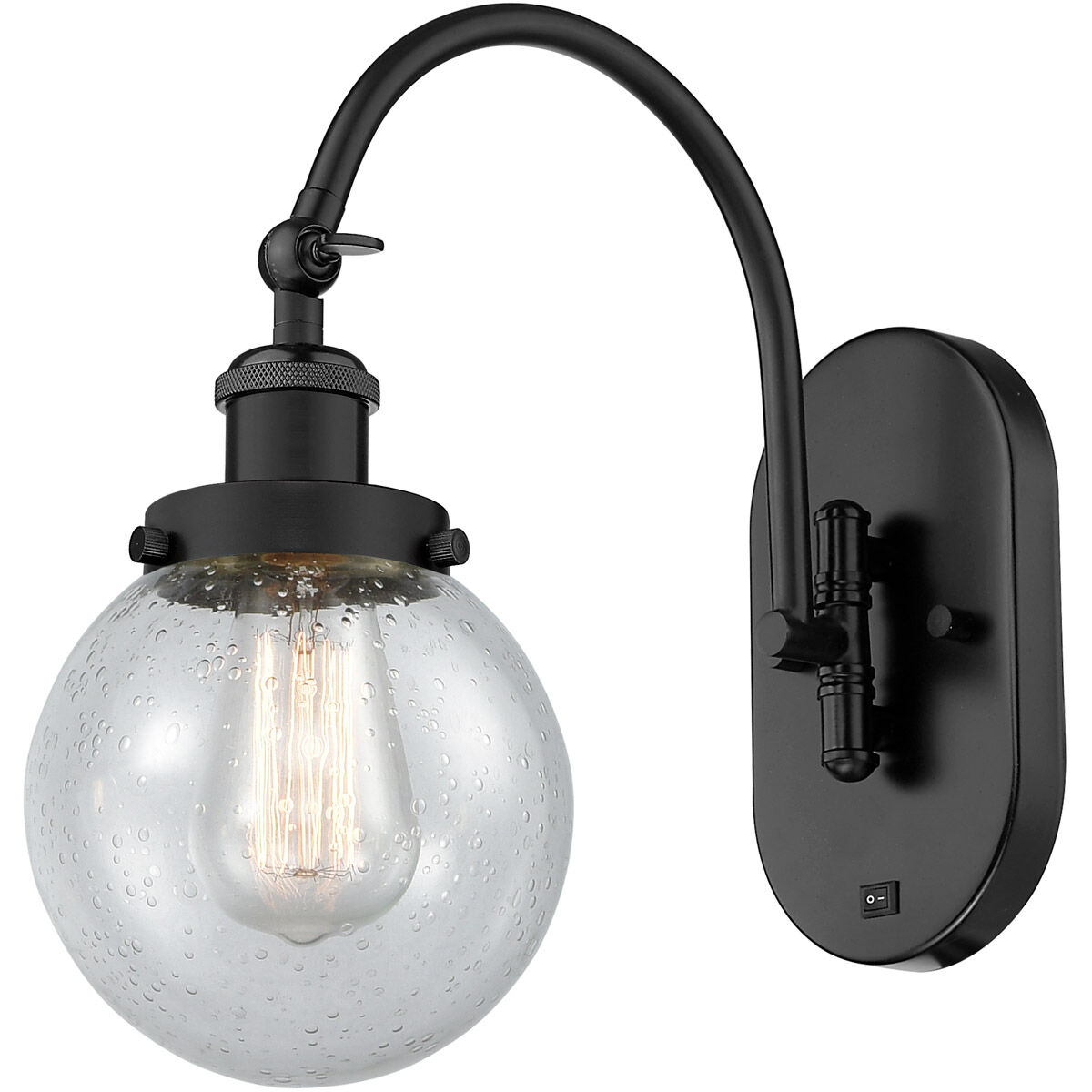 Franklin Restoration Beacon 1 Light 6 inch Matte Black Sconce Wall Light