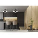 Realm Sphere 3 Light 17.25 inch Matte Black Semi Flush Mount Ceiling Light