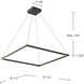 Piazza LED 31.5 inch Black Pendant Ceiling Light