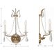 Karrington Sconce Wall Light in Aged Brass