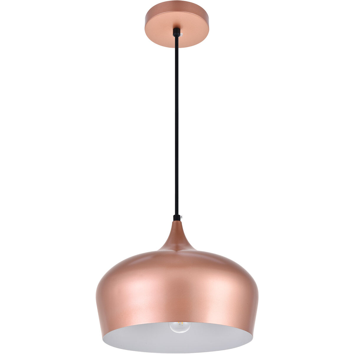 Nora 1 Light 11.5 inch Honey Gold Pendant Ceiling Light