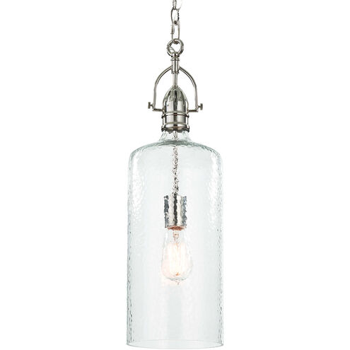 Bar 1 Light 6.5 inch Polished Nickel Pendant Ceiling Light