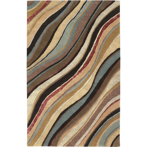 Artist Studio 63 X 39 inch Medium Brown Rug in 3 x 5, Rectangle
