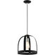 Stoneridge 1 Light 12 inch Textured Black Pendant Ceiling Light