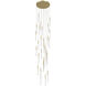 Main St. LED 30 inch Brushed Brass Multi Port Pendant Ceiling Light