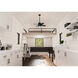 Beck 42 inch Matte Black with Matte Black/Greyed Walnut Blades Ceiling Fan