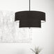 Everly 4 Light 20 inch Matte Black with Black Pendant Ceiling Light