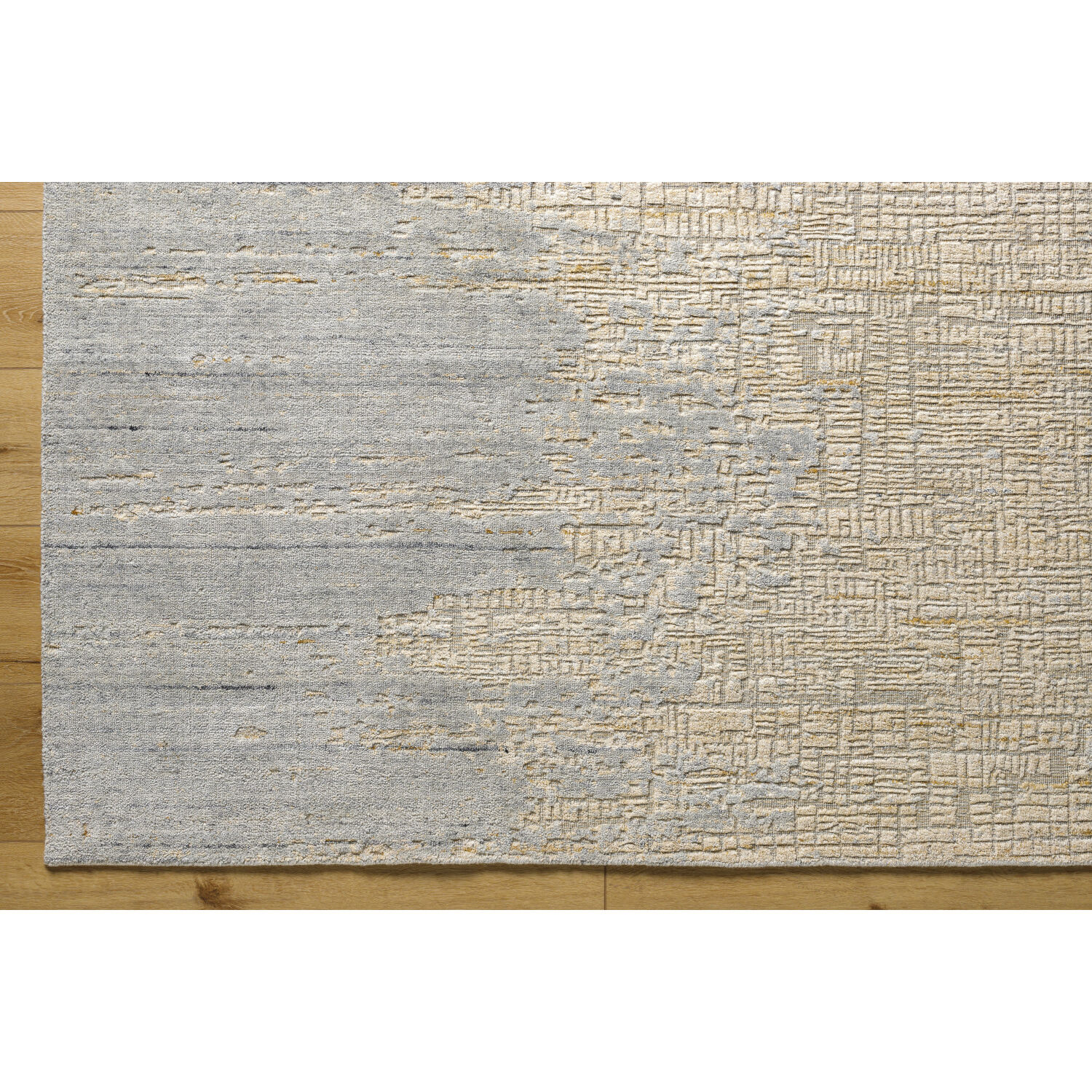 Finesse 168 X 120 inch Tan / Pale Blue Handmade Rug in 10 x 14