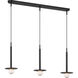 Kelly by Kelly Wearstler Nodes 3 Light 48.5 inch Midnight Black Linear Pendant Ceiling Light