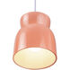 Radiance Collection 1 Light 8 inch Gloss Blush Pendant Ceiling Light