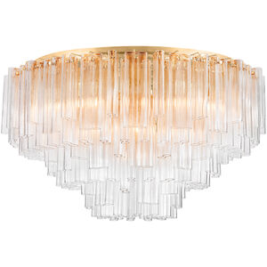 Varenna 39 Light 48 inch Vintage Gold Leaf Semi Flush Ceiling Light