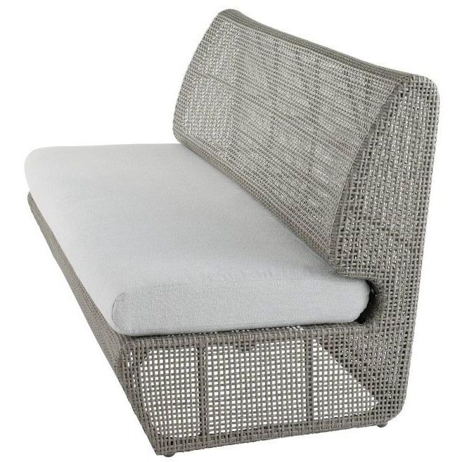Dupont Porpoise and Weathered Gray Outdoor Sofa