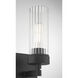 Lida 1 Light 5.25 inch Matte Black Vanity Light Wall Light