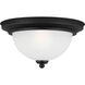 Geary 1 Light 10.5 inch Midnight Black Flush Mount Ceiling Light