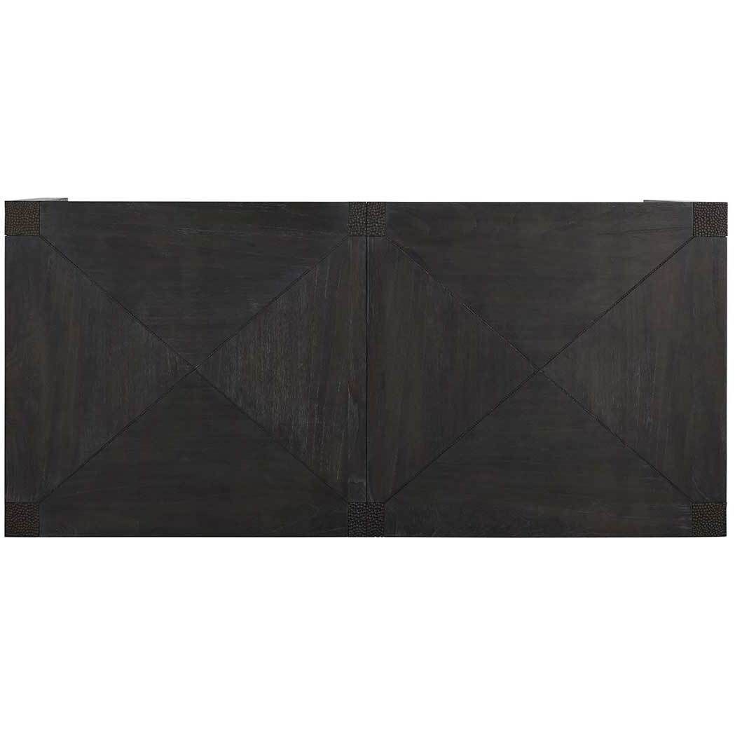 Beckett 83.75 X 39 inch Dark Grey Cerused / Hammered Dark Bronze Metal Dining Table