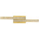 Stagger LED 24 inch Brass Vanity Light Wall Light