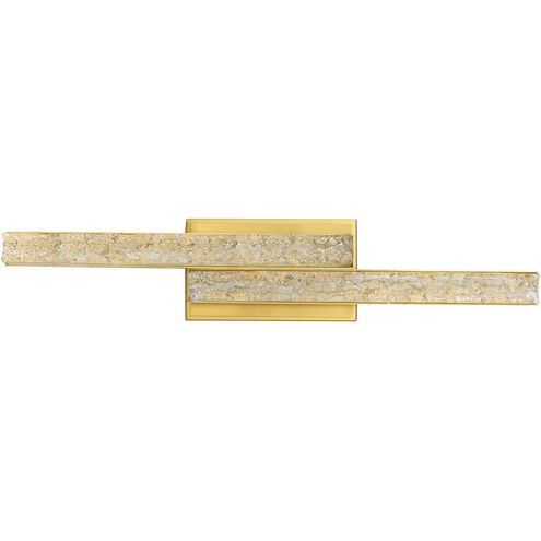 Stagger LED 24 inch Brass Vanity Light Wall Light