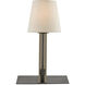 Oldknow 16 inch 25 watt Polished Concrete and Aged Steel Bookcase Lamp Portable Light