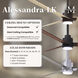 Atlas Alessandra - LK 42 inch Matte White with Matte Black Blades Transitional Ceiling Fan