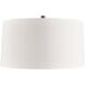 Scopello 29.5 inch 150 watt Antiqued Aluminum Table Lamp Portable Light