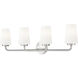 Montford 4 Light 32 inch Brushed Nickel Bath Vanity Light Wall Light